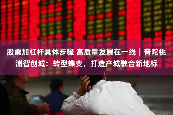 股票加杠杆具体步骤 高质量发展在一线｜普陀桃浦智创城：转型蝶变，打造产城融合新地标